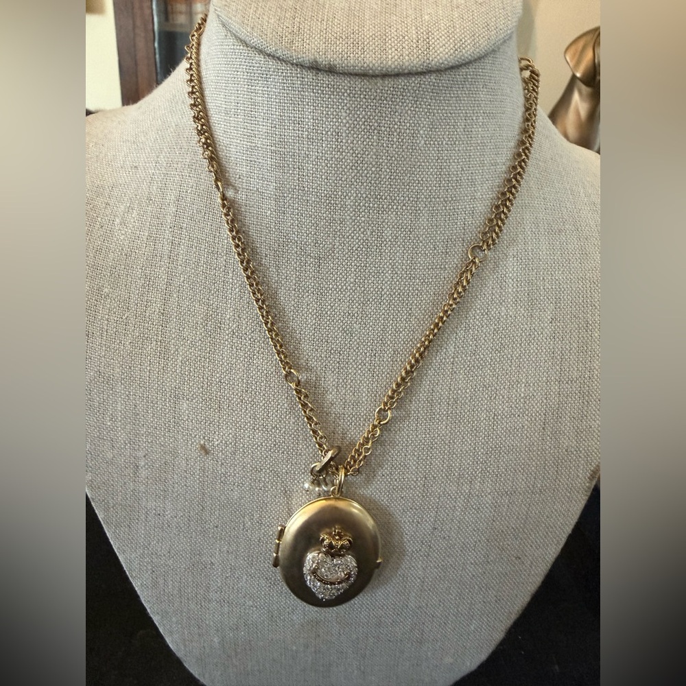 Juicy Couture Gold Locket Necklace